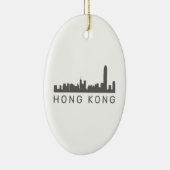 Hong Kong Geschenk HK Skyline Geschenk Keramik Ornament (Rechts)