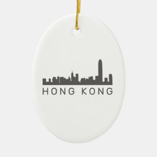 Hong Kong Geschenk HK Skyline Geschenk Keramik Ornament