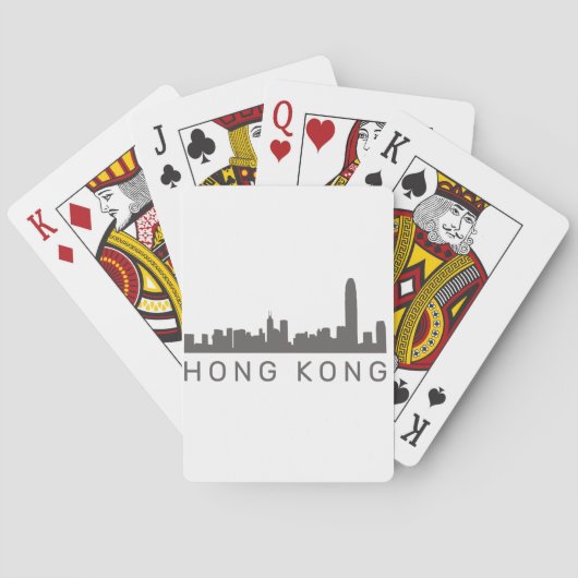 Hong Kong Gift HK Skyline Gift Spielkarten (Rückseite)