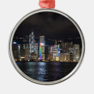 Hong Kong-Hafen nachts Ornament Aus Metall