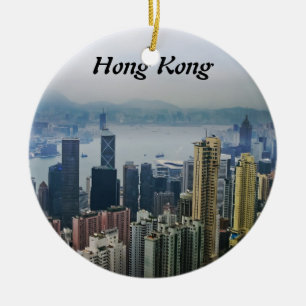 Hong Kong-Hafen-Nebel Keramik Ornament