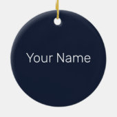 Hong Kong Island Skyline Panorama Night Souvenir Keramik Ornament (Hinten)