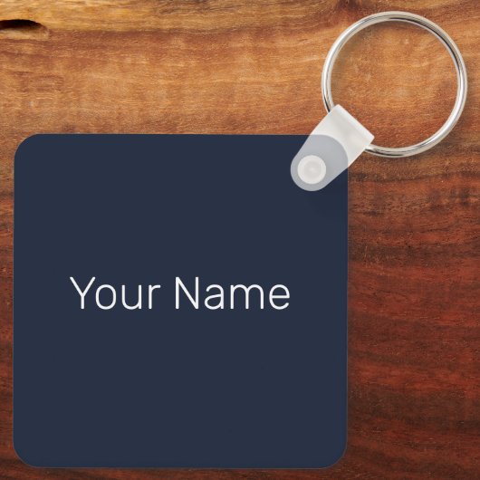 Hong Kong Island Skyline Panorama Night Souvenir Schlüsselanhänger (Rückseite)