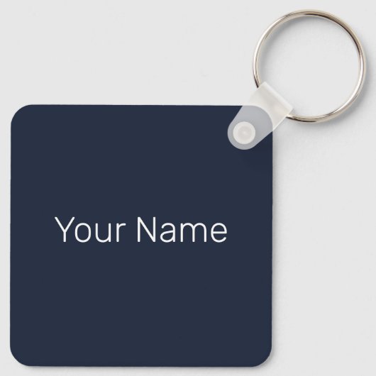 Hong Kong Island Skyline Panorama Night Souvenir Schlüsselanhänger (Rückseite)