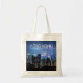 Hong Kong Island Skyline Panorama Night Souvenir Tragetasche (Vorne)