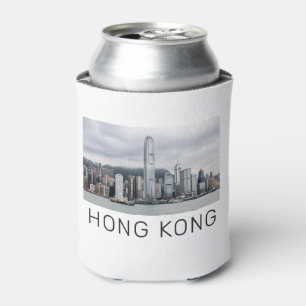 Hong Kong Island Skyline Retro-Stadtbild Vintage Dosenkühler