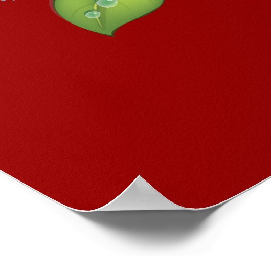 Hong Kong Junk Boat Travel Poster (Ecke)