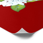 Hong Kong Junk Boat Travel Poster (Ecke)