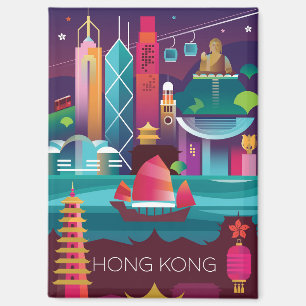 Hong Kong Kühlschrank Magnet