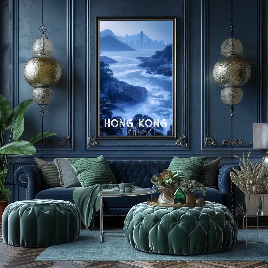 Hong Kong: La Perla de Oriente - Costa y Skyline Poster