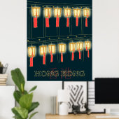 Hong Kong Lanterns B Poster (Heimbüro)
