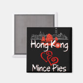 Hong Kong Lieben Mini Pies City Magnet (Vorderseite/Rückseite)