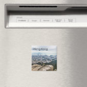 Hong Kong Lion Rock Hill Skyline Panorama Souvenir Magnet (In Situ (Geschirrspüler))