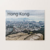 Hong Kong Lion Rock Hill Skyline Panorama Souvenir Puzzle (Horizontal)