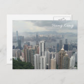 Hong Kong Mountain Peak Postcard Postkarte (Vorne/Hinten)
