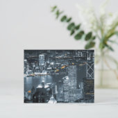 Hong Kong nachts Postkarte (Stehend Vorderseite)
