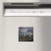 Hong Kong Night Skyline Magnet (In Situ (Geschirrspüler))