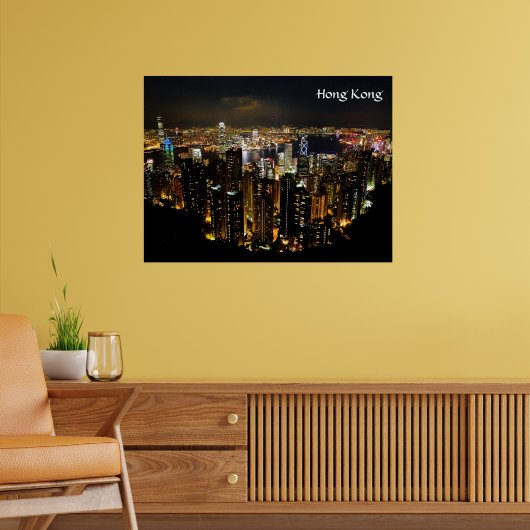 Hong Kong Nightscape Poster (Wohnzimmer 2)