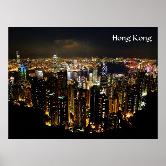 Hong Kong Nightscape Poster (Vorne)