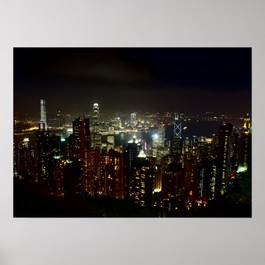 Hong Kong Peak Night Poster (Vorne)