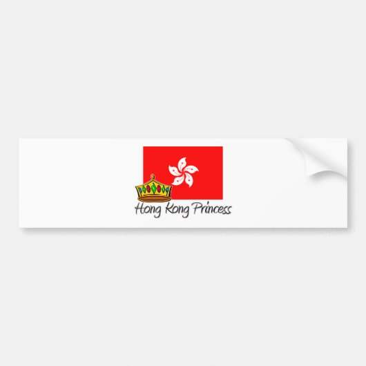 Hong Kong-Prinzessin Autoaufkleber (Vorne)