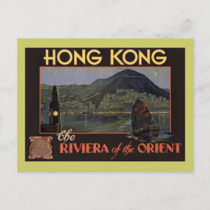 Hong Kong ~ Riviera of the Orient Postkarte