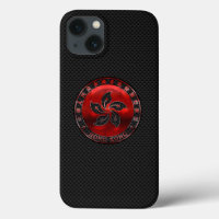 Hong Kong Ruby Siegel auf Carbon Fibre Print