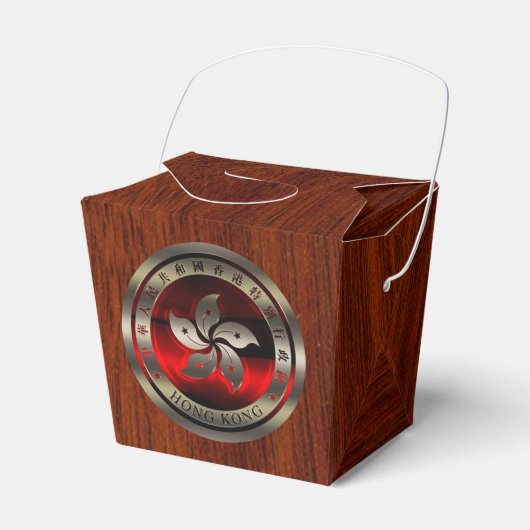 Hong Kong Ruby Siegel auf Mahogany Print Geschenkschachtel (Vorderseite)