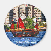 Hong Kong Sampan die Perle des Orientes Magnet (Vorne)