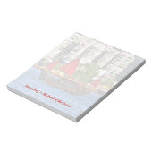 Hong Kong Sampan die Perle des Orientes Notizblock (Rotiert)