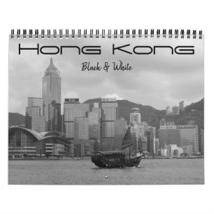 Hong Kong Schwarzweiß 2027 Kalender