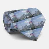 Hong Kong-Skyline Krawatte (Gerollt)