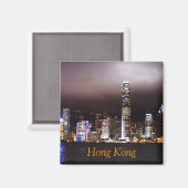 Hong Kong Skyline Magnet (Vorderseite/Rückseite)