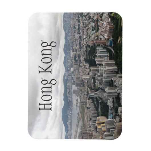 Hong Kong Skyline Magnet (Vertikal)