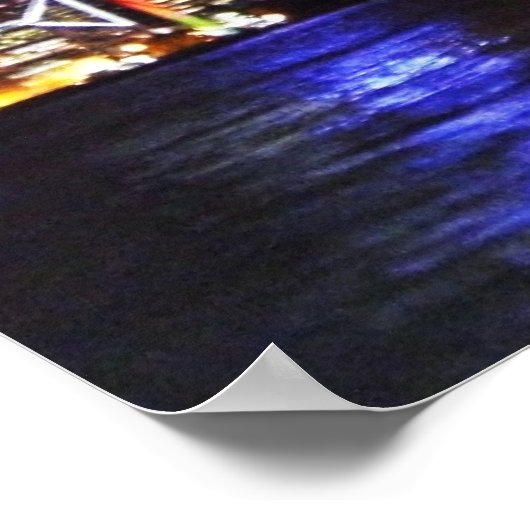 Hong Kong Skyline Poster (Ecke)