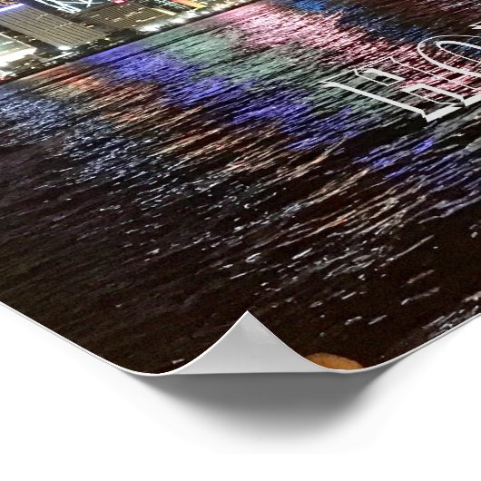 Hong Kong Skyline Poster (Ecke)