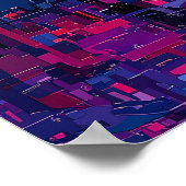 Hong Kong Skyline Poster - Vibranly Asian City Art (Ecke)