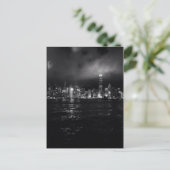 Hong Kong Skyline Postkarte (Stehend Vorderseite)