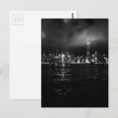 Hong Kong Skyline Postkarte (Vorne/Hinten)