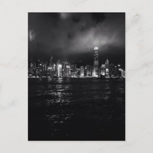 Hong Kong Skyline Postkarte (Vorderseite)