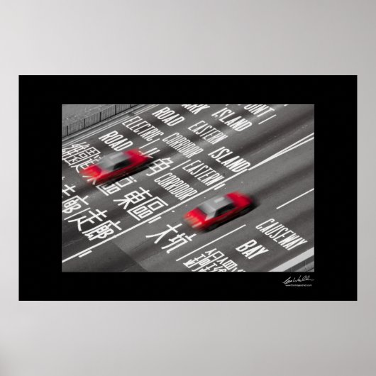 Hong Kong Taxis Poster (Vorne)