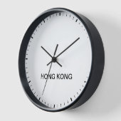 Hong Kong Time Zone Newsroom Style Uhr (Winkel)