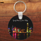 Hong Kong Victoria Harbour #2 Schlüsselanhänger (Vorderseite)