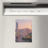 Hong Kong Victoria Harbour Travel Magnet (In Situ (Geschirrspüler))