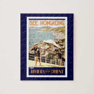 Hong Kong Vintag Reise Puzzle