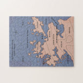 Hong Kong Vintag Weather Map Puzzle (Horizontal)
