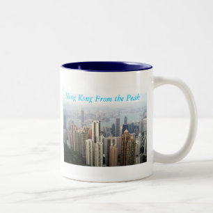 Hong Kong von der Spitze Zweifarbige Tasse