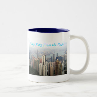 Hong Kong von der Spitze Zweifarbige Tasse