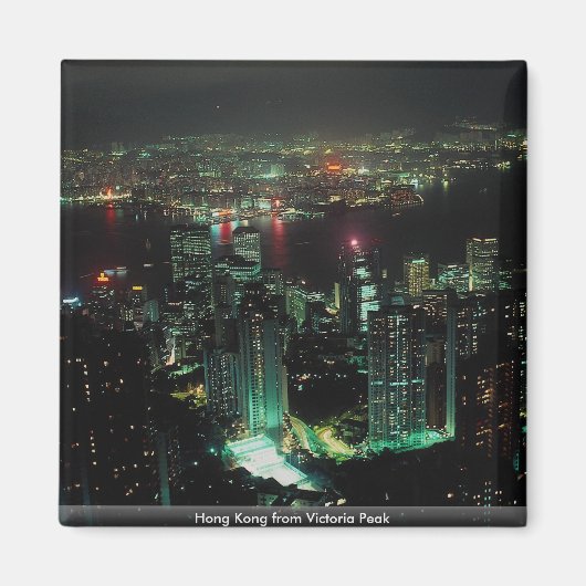 Hong Kong von Victoria Peak Magnet (Vorne)