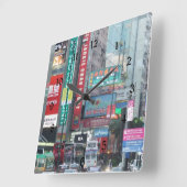 Hong Kong-Wanduhr Quadratische Wanduhr (Winkel)
